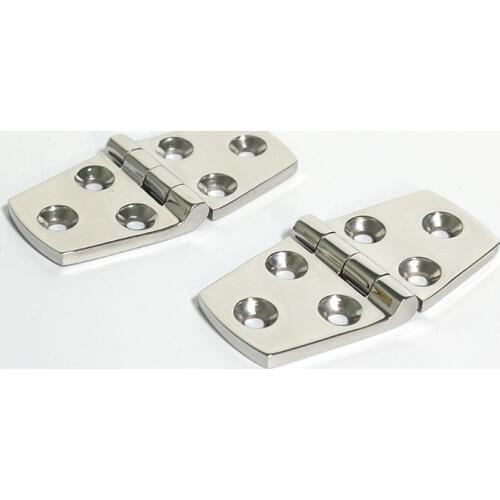 Stainless Steel Boat Door Hinge Stamping Cabinet Marine Hardware 76*38*2mm