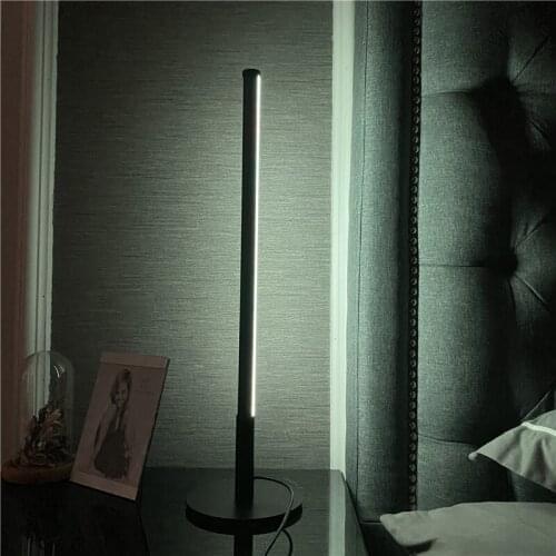 New RGB Nordic Minimalist LED Table Lamp Eye Protection Bedroom Bedside Light Filling Atmosphere Remote Control Table Lamp