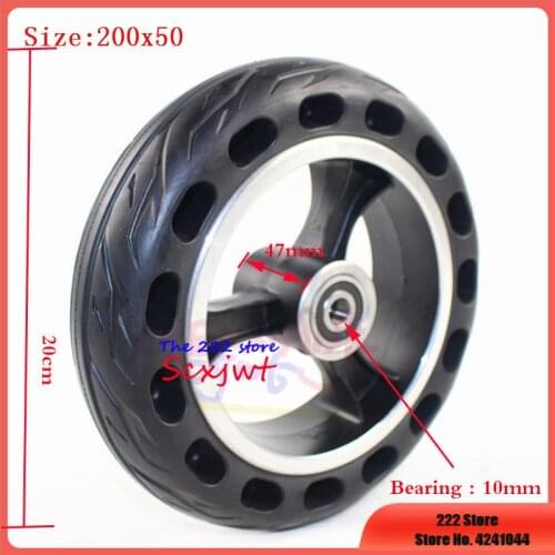 New 8 Inch Wheel Scooter Solid Tyres 200x50 Wheels Electric Wheel Hub Non-pneumatic Tires for Electric Scooter 200*50 Wheels