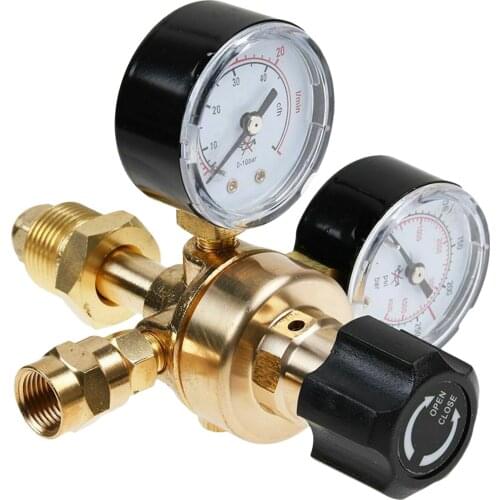 New Flow Meter Pressure Regulator Argon CO2 Gauge Welding Gas Welder CGA580