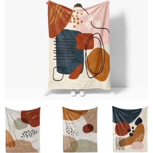 Childrens Throw Blanket Scandinavian Decorative Bedspread on The Bed Cover for Baby Couple Sofa Winter Summer Thermal