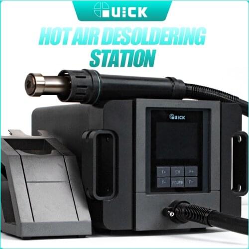 Quick TR1300A Lead-Free Hot Air Gun desoldering station 1300W Intelligent Desoldering Tools Rework station Welding Solder