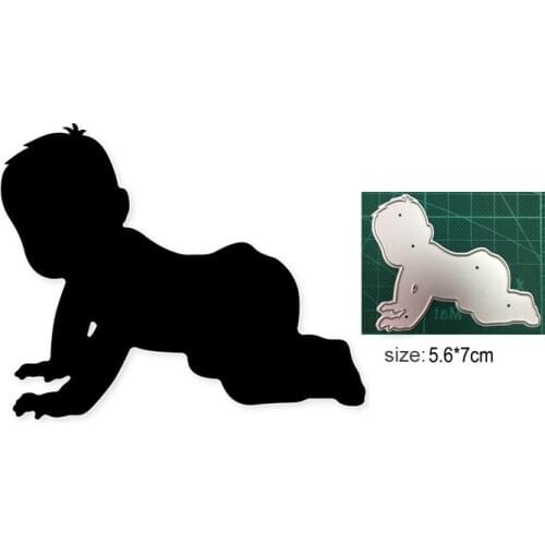 Baby Child Birthday card Metal Cutting Dies Stencil Scrapbooking Photo Album Card Paper Embossing Craft DIY