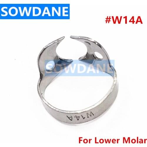 Dental Endodontic Restorative Rubber Dam Clamp Rubber Barrier Clip for Lower Molar W14A type Clmap