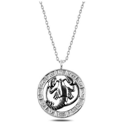 Tevuli 925 Sterling Silver Crab Sign Necklace