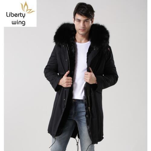 Top Brand Winter Real Collar Hoodie Mens Parka Warm Fur Lining Overcoat Cotton Long Jackets Men Plus Size 4XL Military Coats