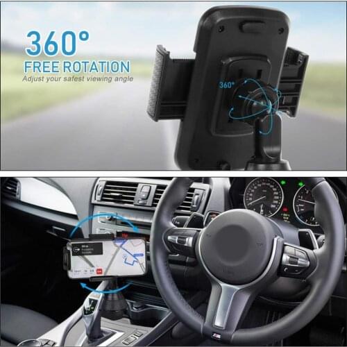 Universal Car Cup Holder 360 Degree Rotating Car GPS Mobile Phone Bracket Stand держатель для телефона car phone holder