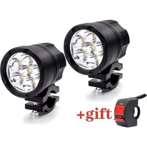 Universial Modified Motorcycle Headlamp LED Spotlight Strong Light Waterproof For Honda XADV 750 X-11 CBR250R VFR 1200 ST 1300