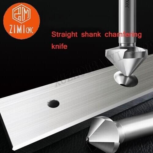 Straight shank three-blade chamfering knife 35*90 degree high-speed steel reamer countersink drill bit chamfer reamer taper