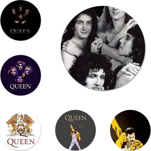 58mm Queen Rock Group Icons Pins Badge Decoration Brooches Metal Badges For Backpack Decoration