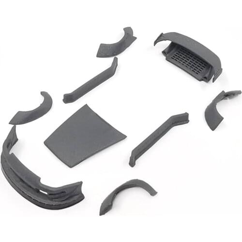 1/64 homemade RWB 933 full set of Car body shell garage scene decoration model