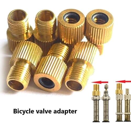 10PC Valve Adapter 17*10mm / 0.67*0.39in DV SV Copper Valve Adaptor Bike Bicycle Accessories Wheels Gas Nozzle Tube Tool Bycicle