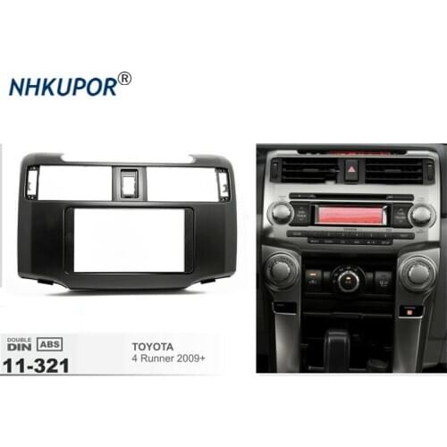 11-321 Car Radio Fascia For TOYOTA 4 Runner 2009+ Stereo Fascia Dash DVD/CD Trim Installation Frame Kit