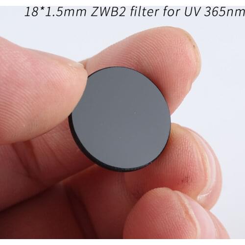 18*1.5mm ZWB2 filter for UV 365nm