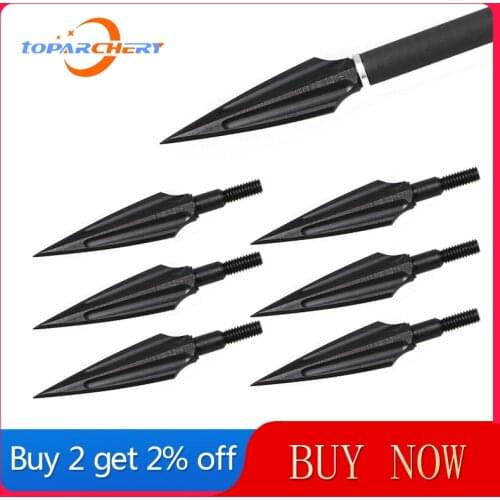 6pcs High Carbon Steel Arrow Heads Broadheads Tips Arrow Points Archery Arrowheads for Compound Bow Crossbow Recurve Bow