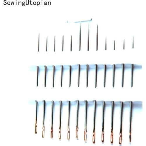 60PCS Blind Needle Elderly Needle-side Hole Hand Household Stainless Steel Sewing Needless Threading Apparel 3.5/3.8/4.2cm