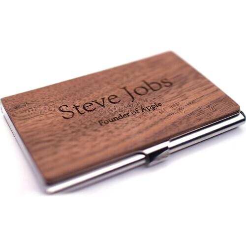 New Wood Function 24 Bits Card Case Business Card Holder Men Women Credit Passport Card Bag ID Passport Card Wallet CB001