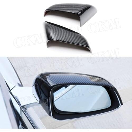 Dry Carbon Fiber Material Mirror cover Car Accessorise For Tesla Model X SUV 2020 ABS Carbon Look Mirror covers