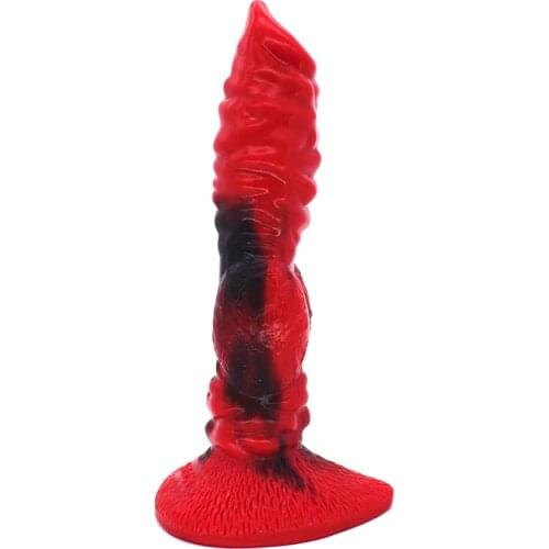 Animal Dildo Color Silicone Toys Realistic Wolf Fake Penis Adult Toys Fantasy Dildo Holder Masturbation Sex Toys For Women