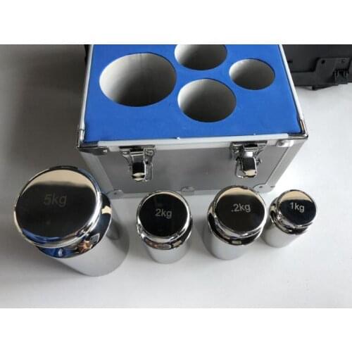 F2 Grade 4 pcs 1kg-5kg 304 Stainless Steel Digital Scale Calibration Weights Kit Set , precision Packed