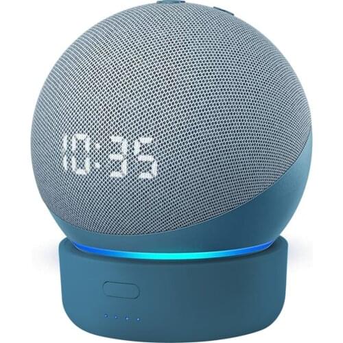 GGMM D4 5200mAh Battery Base for Echo Dot 4th Gen 6H Playing Rechargable Power Bank for Dot4 Amazon Alexa Speaker Stand