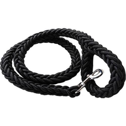 HobbyLane Leash Black Thicken Pet Braided Leash Rope Outdoor Walking HobbyLane Training Leash