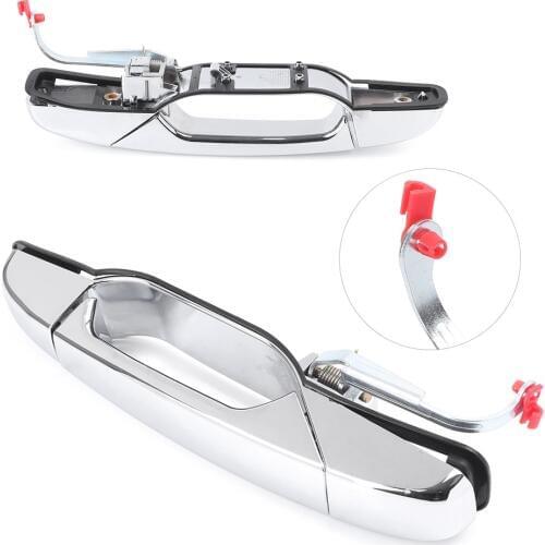 Chrome Rear Left Auto Car Outside Exterior Door Handle For Chevy Cadillac Tahoe Gmc Yukon Sierra Denali Xl 2007-2013
