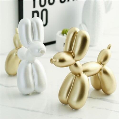INS Nordic Creative Resin Balloon Dog Gift Living Room Liquor Cabinet Milk Tea Shop Desktop Decoration Animal Girl Gift
