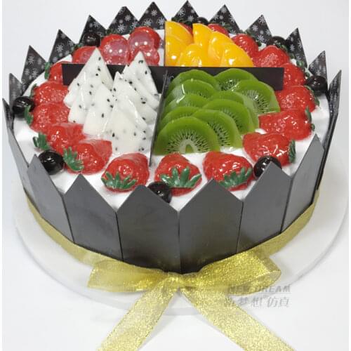 Artificial Fruit chocolate Cakes Dessert Fake Food Wedding Home Party Decor Display Realistic Cake Model Tea Table Decoration