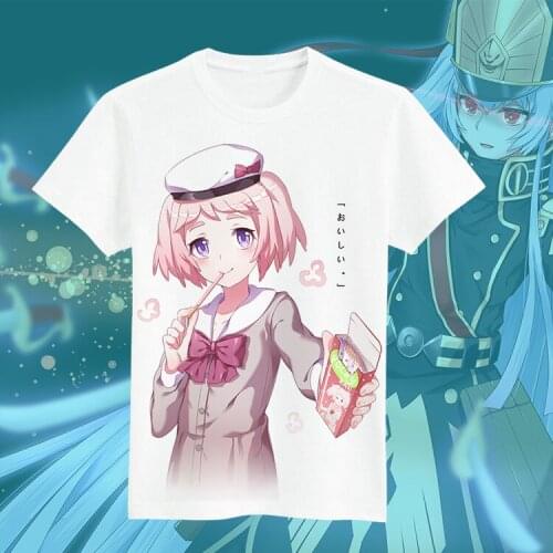 Japanese Anime Re:CREATORS Cosplay T Shirt Selesia Upitiria Altair Cartoon Printed Summer T-Shirt Casual Top Tee tshirt Costume