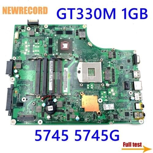 NEWRECORD MBPU306001 MB.PU306.001 DA0ZR7MB8F0 For Acer aspire 5745 5745G laptop motherboard HM55 DDR3 GT330M 1GB main board