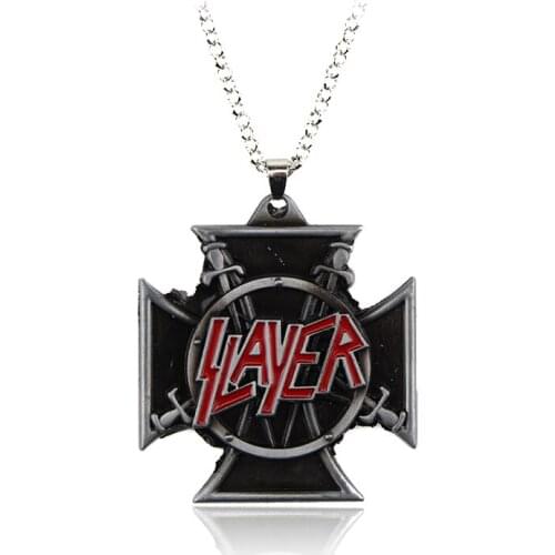 American Speed Metal SLAYER Necklace Killer Thrash Metal Rock Necklace Pendant Men Jewelry