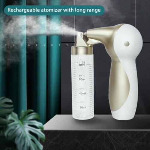Creativity Mini Sterilization Spray Gun USB Wireless Charging Nano Alcohol Atomizing Disinfection Gun Spray Gun For Home Office