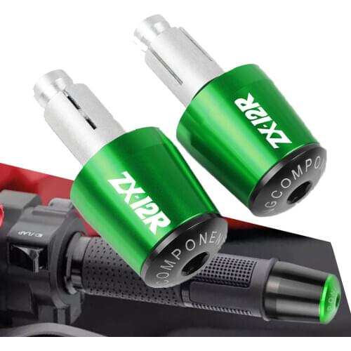 Motorcycle 7/8'' 22MM CNC Handlebar End Moto Grip Ends Plus Handle Bar FOR KAWASAKI ZX12R ZX 12R 2000 2001 2002 2003 2004 2005