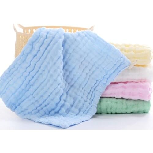 Muslin 6 layers Cotton Soft Baby Towels Face Towel Handkerchief Bathing Feeding Face Washcloth Wipe hand towels hair towel