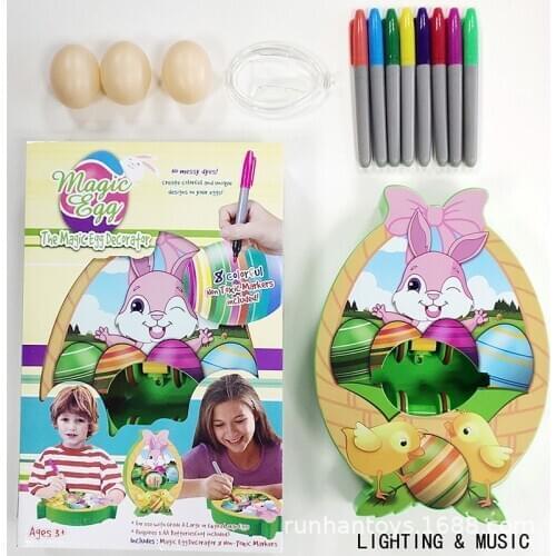 Happy Egg Decoration Kit Easter DIY Painted Egg Painting Game Painting Board Dashing Tortoise