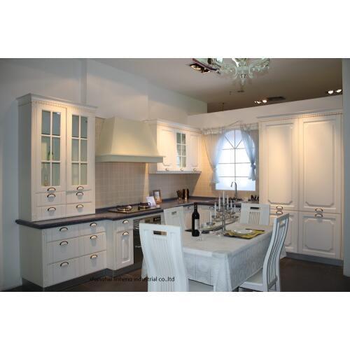 PVC/vinyl kitchen cabinet(LH-PV075)