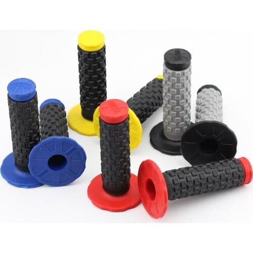 Color 7/8" ATV Dirt Motorcycle Hand Grips Handle Bar Grip Pit Dirt Bike