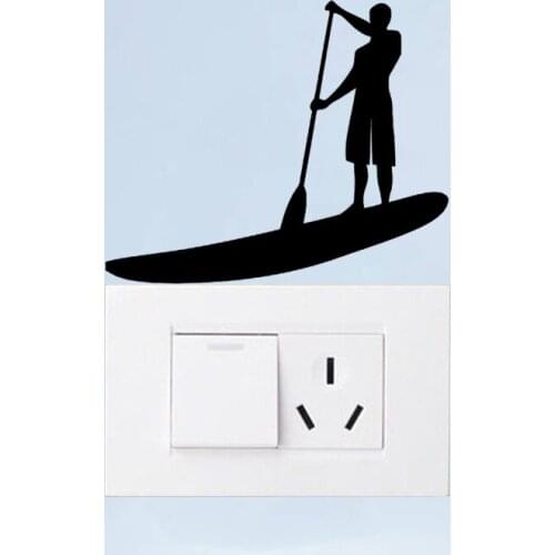 Paddleboard Sports Vinyl Fashion Home Wall Decal Light Switch Sticker 6SS0266