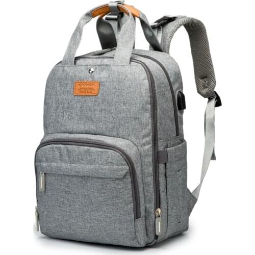 2in1 Changing Station Diaper Bag Backpack Waterproof Large Capacity Baby Travel Care Feeding Bottle Nappy Bag with Diaper Pad