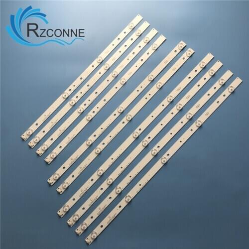 LED Backlight strip 5/4 lamps For AKAI 55'' TV AKTV551 JS-D-JP5520-A41EC B51EC C51EC (60416) MS-L0956