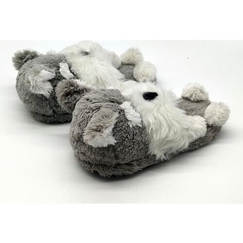 Dog special cute fur slippers timber land shoes men women winter slippers Custom slippers Home House Slippers Children indoor