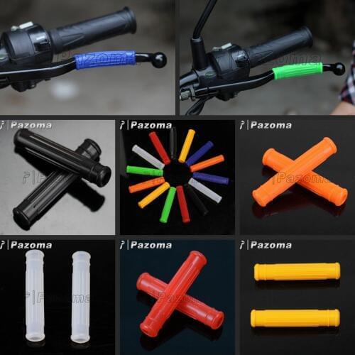 PAZOMA Black Universal Silicone Motorcycle Lever Sleeve Moto Brake Clutch Lever Grip Cover for All Vintage MX Bike