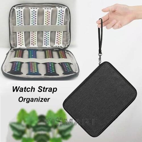 Yismart Portable Travel Watch Strap Organizer Watchband Holder Storage Bag Zipper Pouch