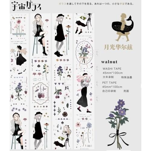 1 Loop PET Moonlight Waltz Universal Washi Tape Sample