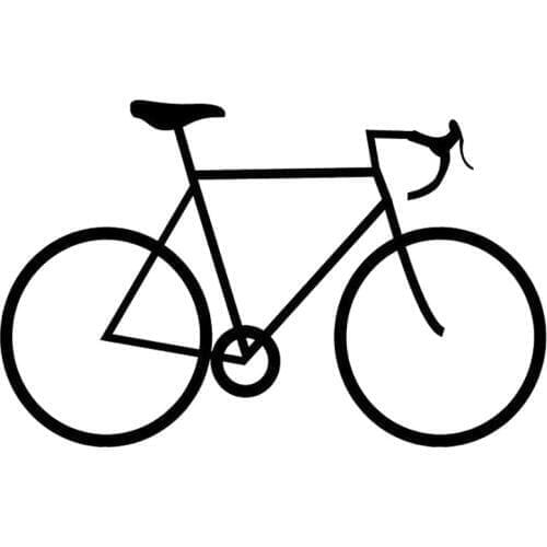 13.7cm*8.7cm Speed Bicycle Bike Car-Styling Motorcycle Stickers Decals Vinyl Black/Silver S3-6596