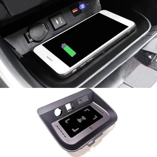 15W car wireless charger for Toyota RAV4 RAV 4 2019 2020 car accessories wireless QI phone charger charging holder for iPhone