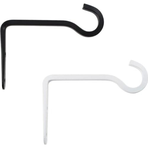 2pcs/set 6 Inches Iron Wall Hook Hanging Plant Bracket Home Decorative Hanger