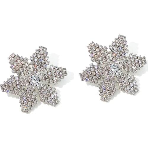 2021 Aros Earings Snowflake Earrings Temperament Personality Contracted Joker Eardrop Of Sweet Elegant Atmosphere Kolczyki