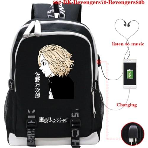 2021 Backpack Tokyo Revengers Fashion Men Backpacks Casual Shoulder Bags Large School Bag Teenager Boys Student Laptop Backpack